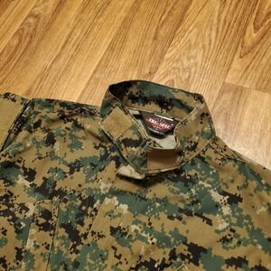 Tru-Spec Tactical Response Shirt Jacket‎ Men Small Green Digital Camouflage OCP